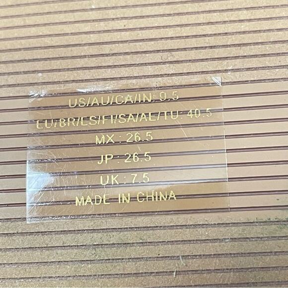 The Drop Tan Square Toe Strappy‎ Sandals Heels Size 9.5 NWT - Picture 6 of 8